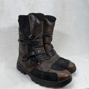 Fourmaster Trailblazer Waterproof Motorcycle‎ Boots Leather Brown 12.5